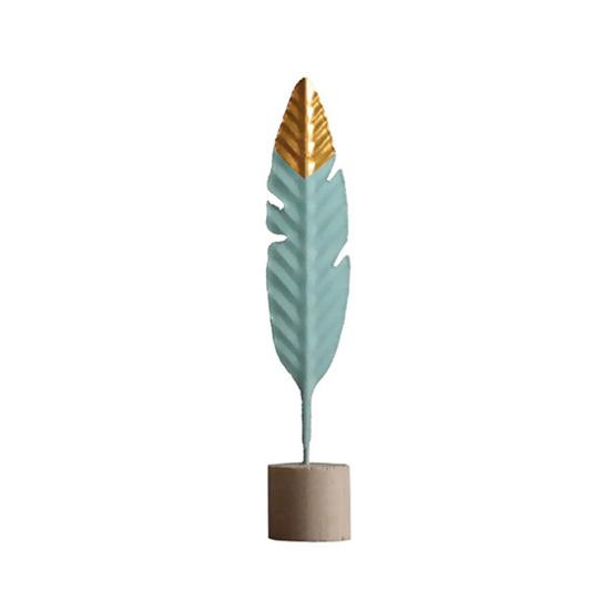 Modern Feather Wooden Fashion Table Desktop Party Home Ornaments Office Home Decoration Bedroom