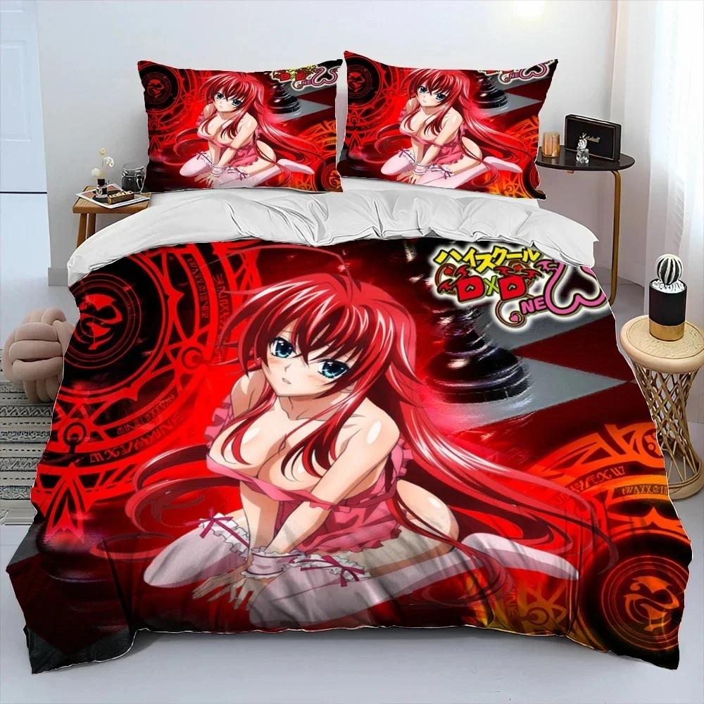 Постельное белье с аниме High School DxD Сексуальная девушка Пододеяльник Размер Queen King Одеяло Наволочка Одеяло для Мальчиков Взрослых