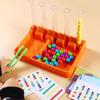 Sensory Rainbow Beads Clip Toy Educational Game Montessori Balls Matching Game  Fine Motor Training