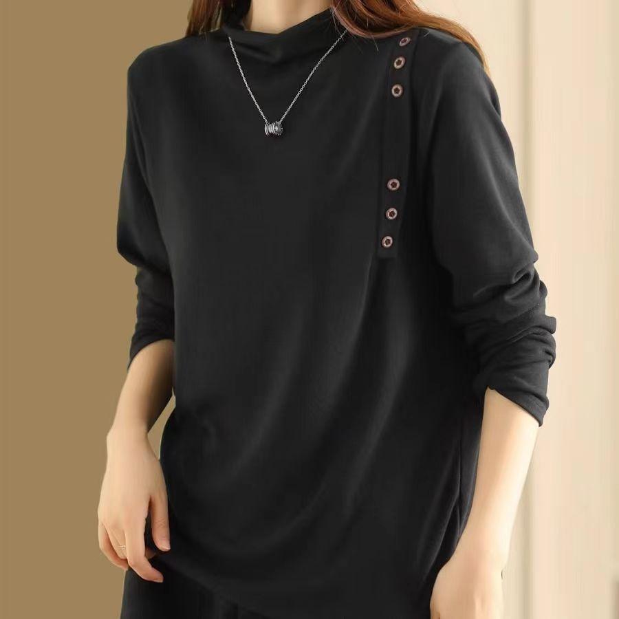 Женские топы с полувысоким воротником на осень и зиму, шлифованные и бархатные, теплые, базовые пуловеры, эластичные, для ношения под одежду и для прикрытия тела, для ношения с верхней одеждой