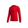 Adidas Logo Print Sports Pullover Hoodie Men Tops Light-Crimson FU6221