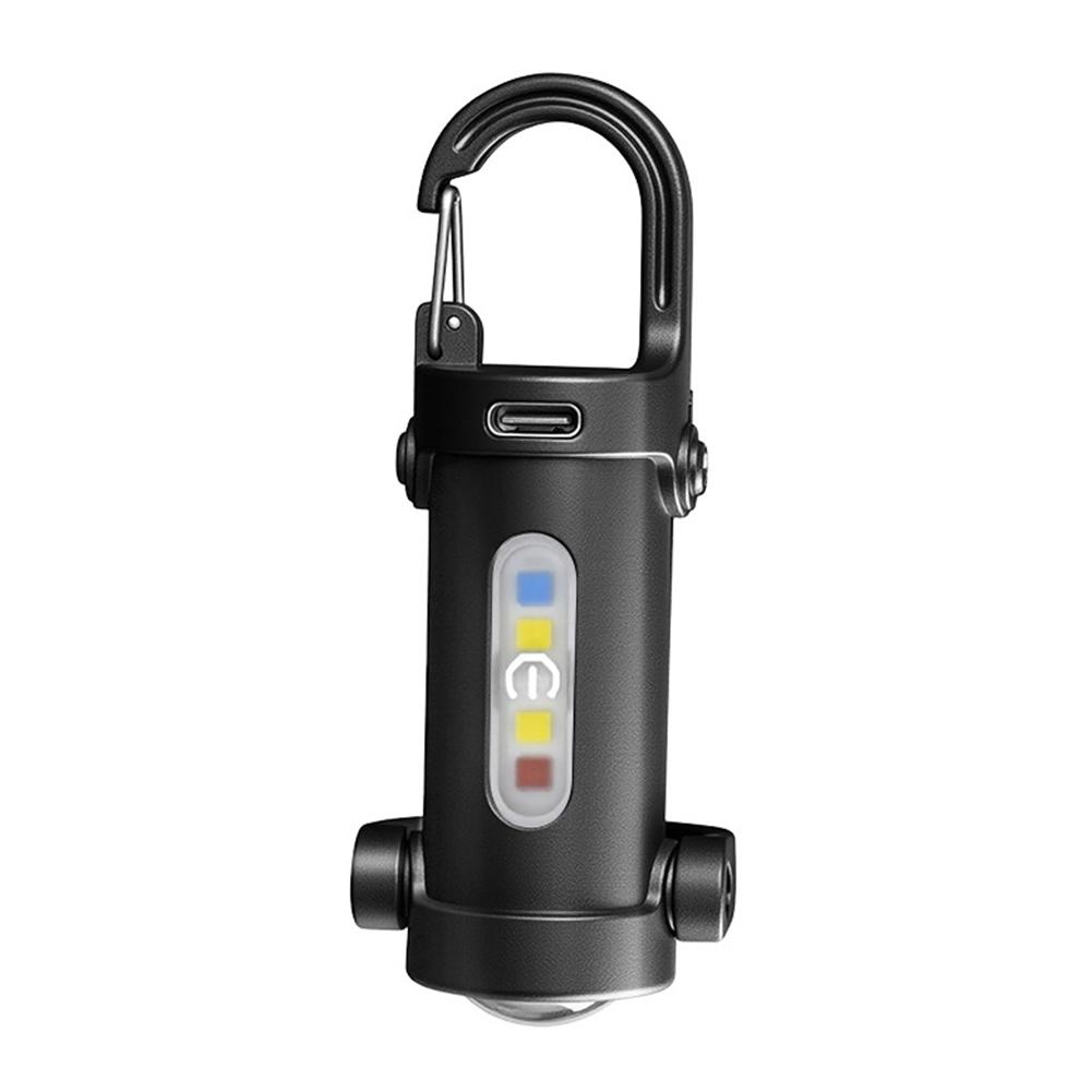 Portable LED Keychain Light Rechargeable Waterproof Mini Flashlight Ultra Bright Camping Pocket Lamp Multi-Function Work Light