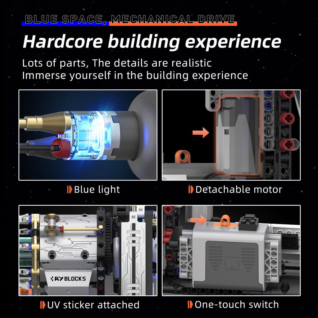 K96121 Orion Space Station Building Blocks, Diy Aerospace Model Assembly Toy For Kids, Creative Gift, Desk & Home Dcor Ornament