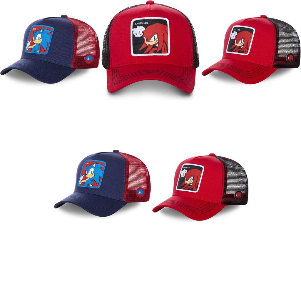 Вышитая бейсболка Sonic The Hedgehog Высококачественный хлопок Эластичная Унисекс