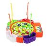 Kids Fishing Game Toy Electric Music Rotating Catch Magnetic Fish Set Gift Outdoor Sports Toys for Children Gift
