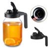 With Handle Mason Jar Pour Spout Lid Leakproof Seal Bottle Cover Spout Lid  for Wide Mouth Jar