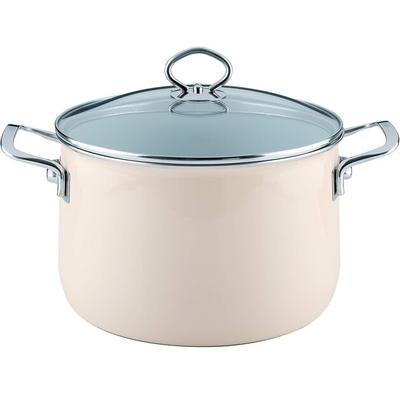 Кастрюля для мяса Nouvelle Avorio Top 3000 со стеклянной крышкой 24 см 6,5 л (0705-011)