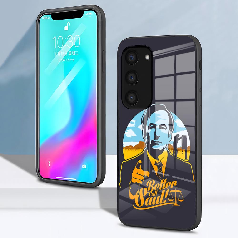 B-Better C-Call Saul Чехол для телефона из сериала для Samsung S26 S25 S24 FE S23 S22 S21 Plus S20 Ultra Note20Ultra Черная стеклянная крышка