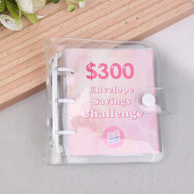 Папка-переплет для экономии денег на $150/300/500/1000 Папка-переплет для сбережений Мини-папка для хранения наличных денег Бюджетная книга Конверт для экономии денег Блокнот