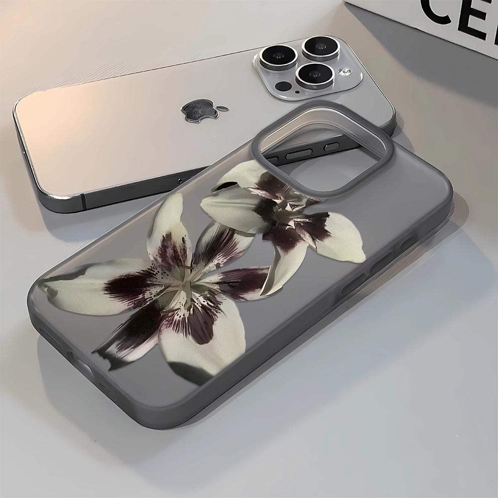 Чехол для телефона "Утренний цветок" для iPhone 17 16 15 14 13 12 11 17 Pro Max 7 8 Plus Винтажный Цветочный Мягкий Чехол Fundas