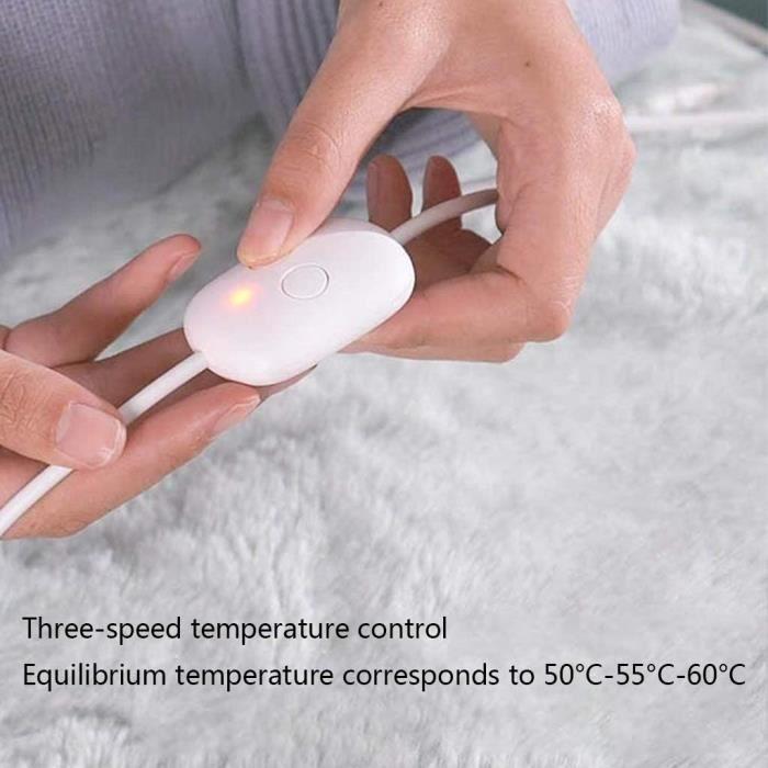 CCIIO Chauffe-Pieds Chauffant Doux électrique Portable USB Chauffe-Pieds Chauffant Confortable Lavable,707
