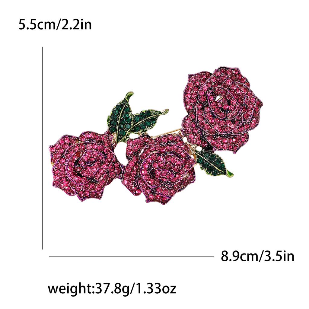 Fashion Accessories, Creative Rhinestone Flower Brooch, Versatile Temperament Celebrity Clothing Collar Accessories