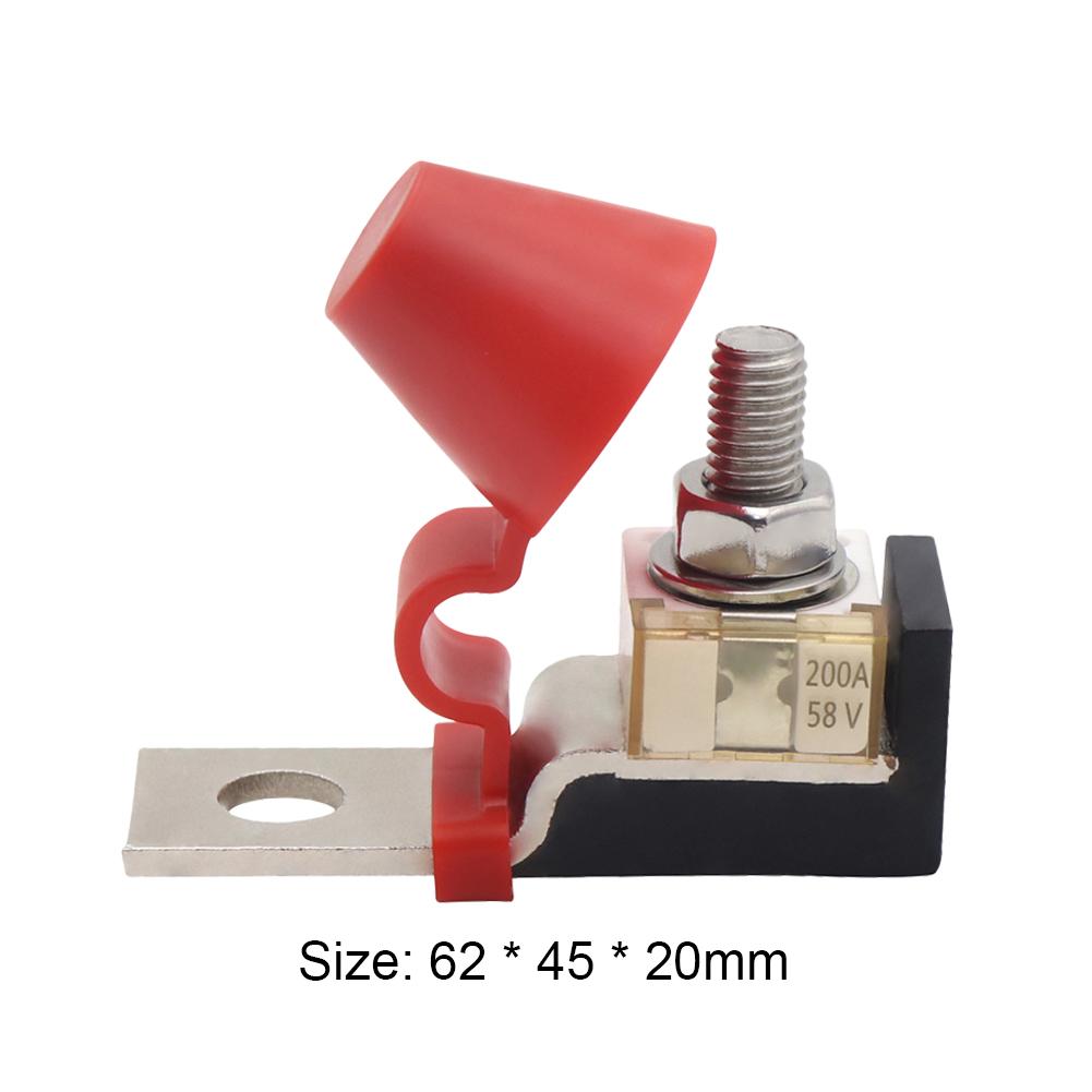 M8 Marine Rated Battery Fuse 30A-300A Marine Battery Terminal Holder with 58V Ring Fuse for Boat Truck for RV Cruise Ship Crane