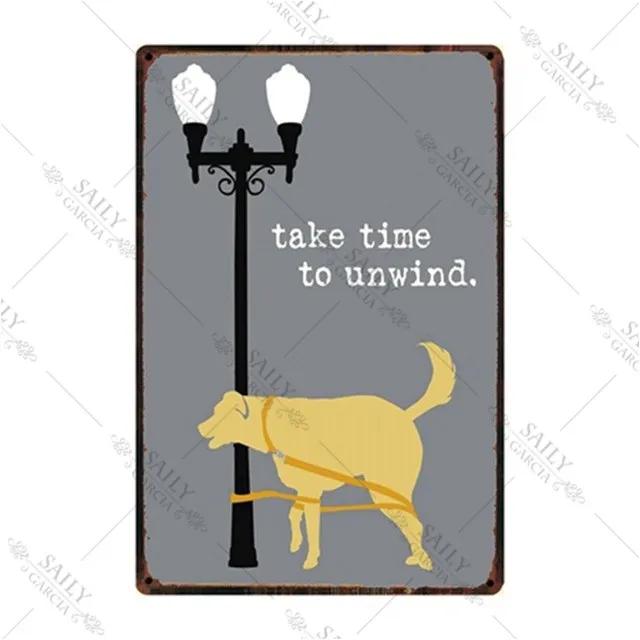 Dog Rules Metal Print Plates Lovely Bulldog Boxer Beagle Great Dane Metal Tin Sign Poster Vintage Pub Bar Sign Man Cave Plaques