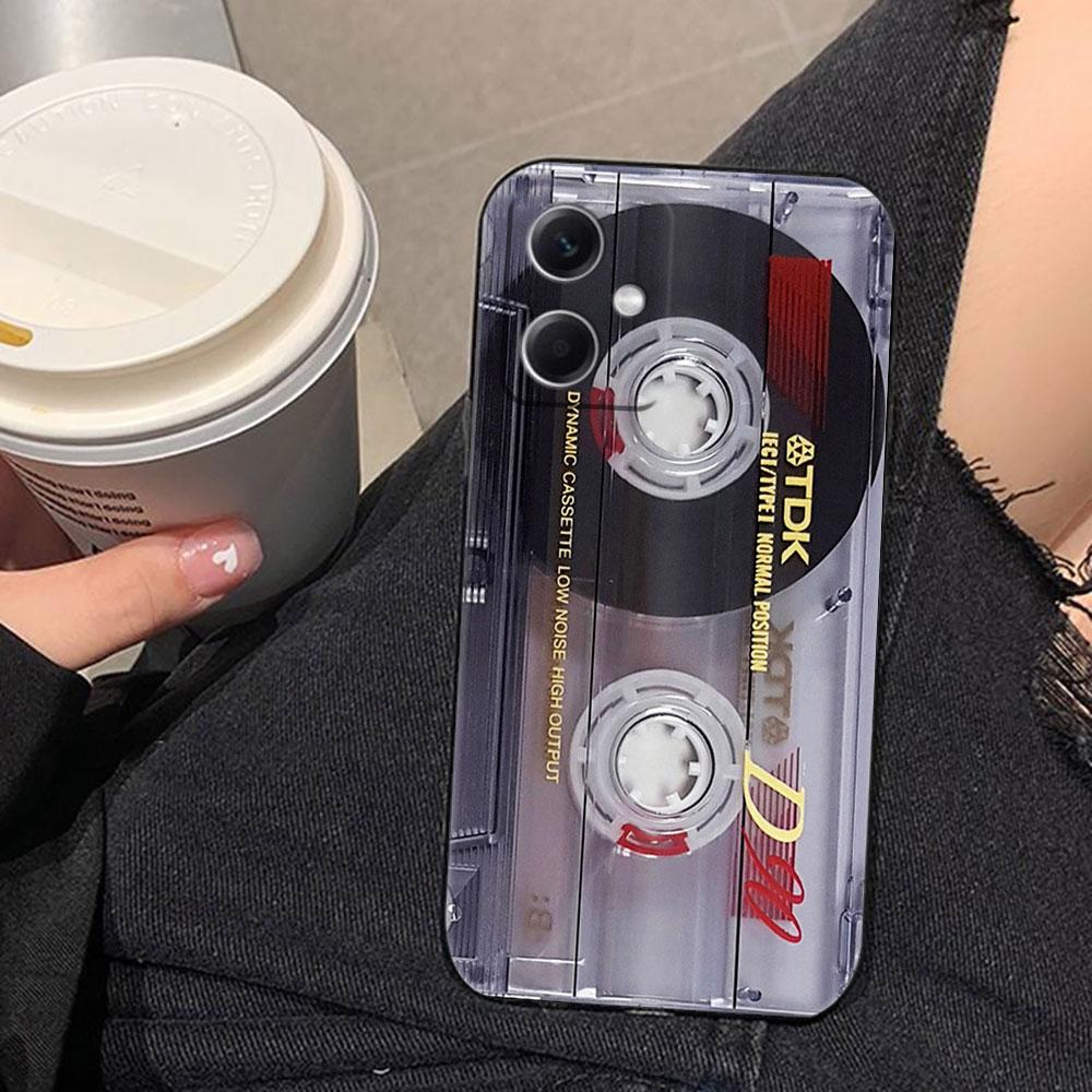 Retro Cassette Tape Camera Phone Case For Redmi Note 15 14 13 12 12S 11 11T 11S 10 9T 9 Pro TPU Case Funda DIY Shell Capa Cover