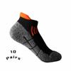 10 Pairs Unisex Men Women's Functional Sports Socks Towel Sole Non-slip Color Blocking Breathable Running Socks Lot