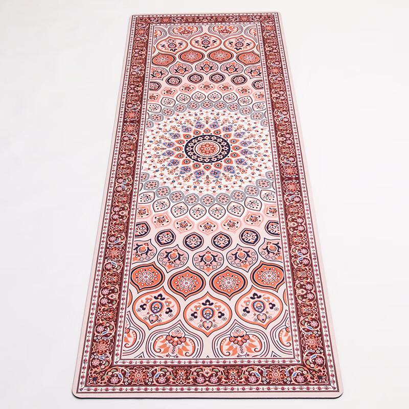 Oeny Bohemian Natural Rubber Suede Yoga Mat