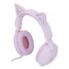 Беспроводные наушники Cat Ear с микрофоном, регулятором громкости, светодиодной подсветкой, 3,5-мм Aux-кабелем, складные, для музыки и игр