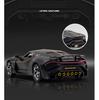 1/24 Scale Bugatti Voice of The Night Alloy Metal Diecast Car Model,  Pull Back Vehicle with Sound and Light Doll Toy Model Gift for Children