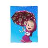 Cute Cartoon M-Masha And Bear Fleece Throw Blanket Blanket for Home Outdoor Soft Bedroom Quilt,