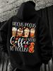 Men's Hoodie/Halloween/I Need Coffee To Pumpkin Spice Drinks Jack O Lanterns/Pullover Sweatshirt/Casual Funny Graphic Print/Autumn