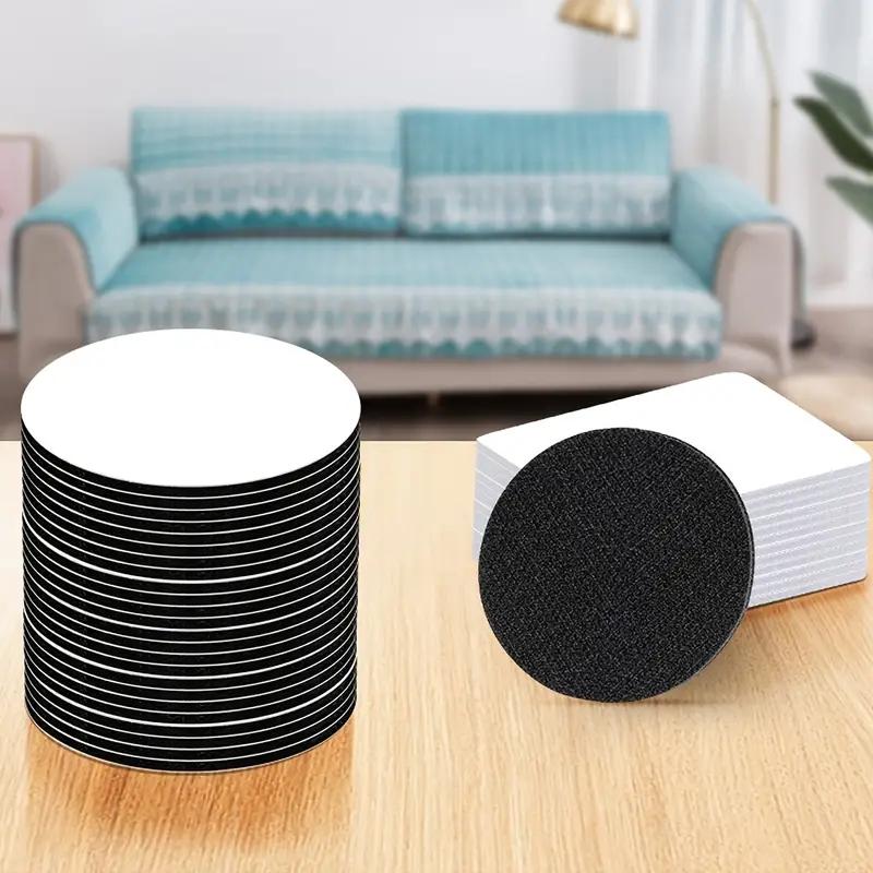 10 пар прочной самоклеящейся двусторонней нейлоновой ленты для простыней, подушек для дивана, ковров, противоскользящих ковриков