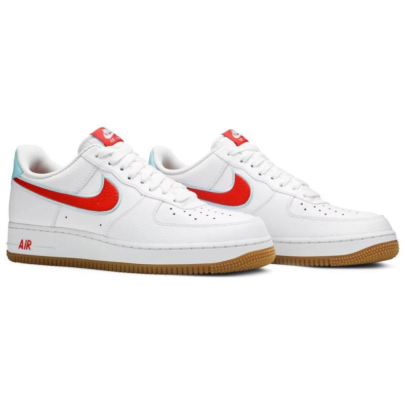 Nike Кроссовки Air Force 1 Low Белые Красный Чили Ледниковый Лед DA4660-101