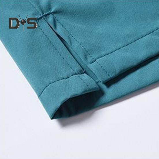 Men Shorts Elastic Waistband Adjustable Drawstring Casual Shorts with Pockets Solid Color Quick Drying Sport Shorts