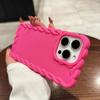Cute Candy Color Matte Shockproof Case For iPhone 16 15 Pro Max 14 Pro 13 12 11 Wave Frame Clear Soft TPU Phone Cover