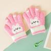 Cute Cat Children's Gloves Thickened Boys and Girls Cold-proof Glove Durable Plush Gloves  Baby