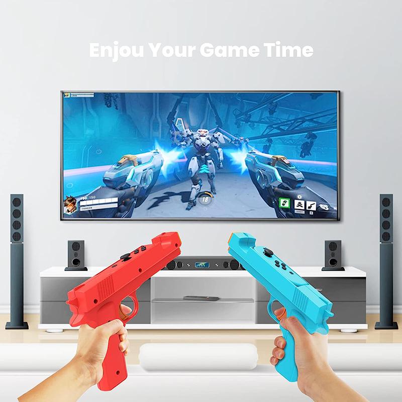 Контроллер пистолета для Nintendo Switch Shooter, охотничьи игры, совместимый с переключателем/переключателем OLED, аксессуары с левой и правой ручкой