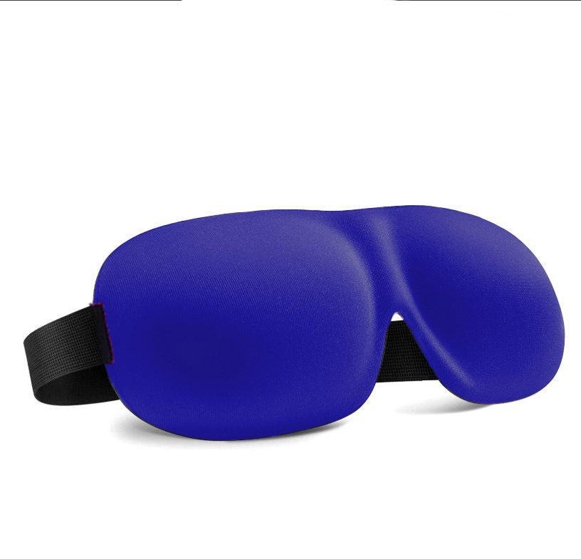 3D Black Stereo Sleep Eye Mask for Travel and Aviation, Nose Bridge-Free