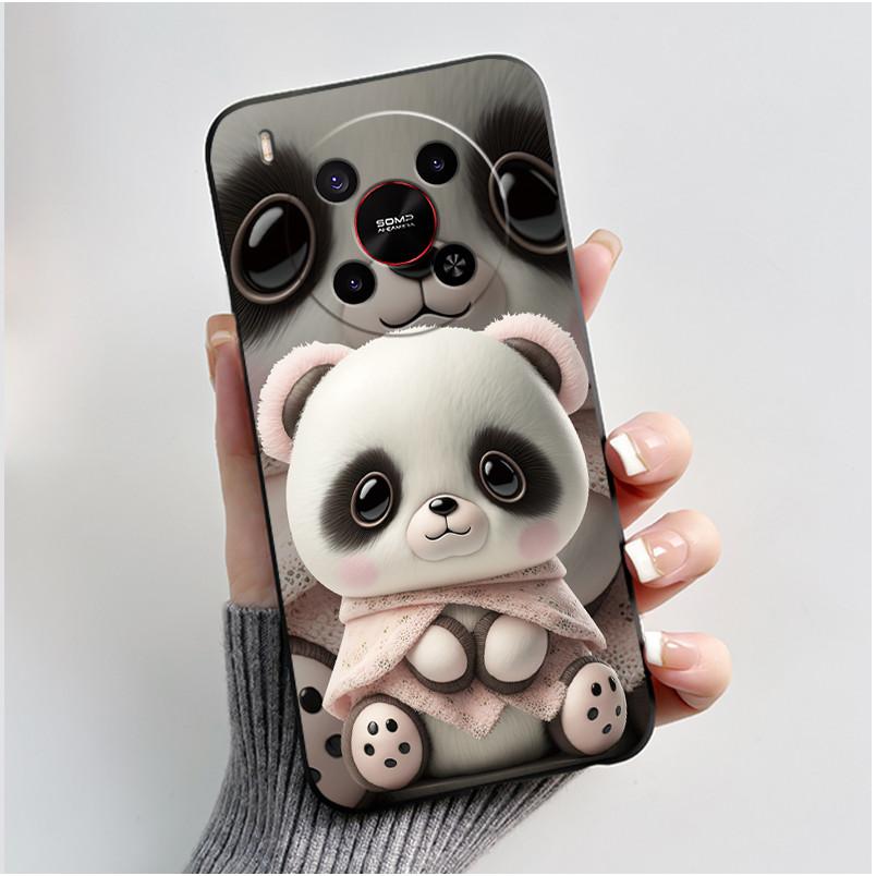Phone Case For ZTE Blade V70 Max/Nubia V70 Max Soft Silicone Black Case Bright Pattern Pink Sand Beach,Garden Shockproof Shell