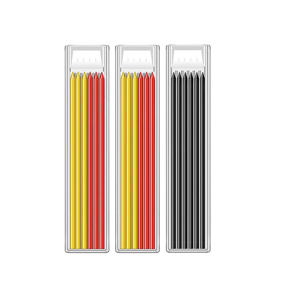 Металлический твердый набор карандашей для плотников, маркер для глубоких отверстий со сменными стержнями, инструмент для маркировки, деревообработка, механические карандаши с глубокими отверстиями