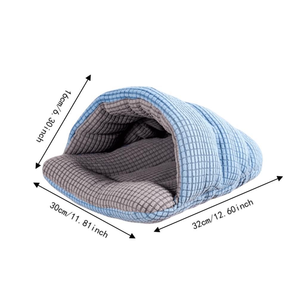 Cat Bed Small Animal Nest Warm Guinea Pig Hideout Cozy Hamster Sleeping Bed for Hedgehog Bunny