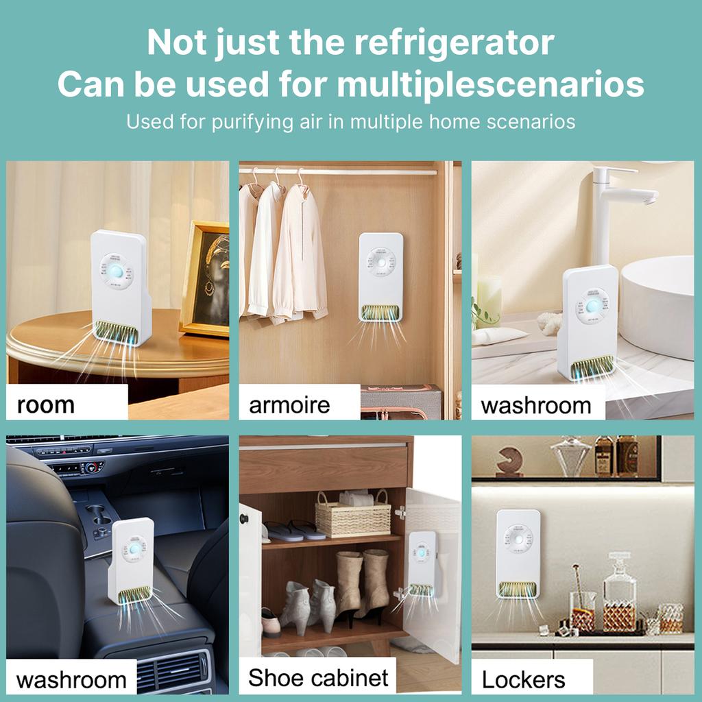 Маленький ионизатор очиститель воздуха озонатор для дома с датчиком тела и таймером 3 режима работы настенный