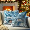 Рождественское украшение наволочка милый снеговик узор рождественской елки гостиная диван наволочка для подушки комната украшение дома