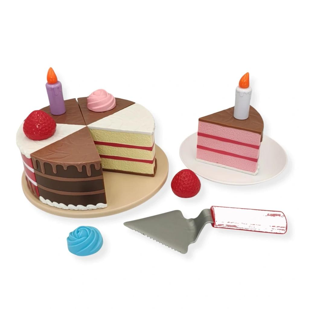 Magnetyczny tort do zabawy 6 kawałków - Popular Playthings 3+