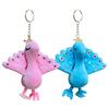 Key Chain Funny Comfortable Touch Decoration Ultra Soft Cartoon Plush Colorful Peacock Backpack Pendant Birthday Gift