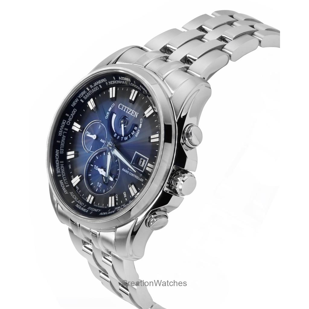 Citizen Eco-Drive Radio-Controlled Stainless Steel Blue Dial Diver's AT9031-52L 200M Men's Watch
