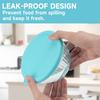 2-Pack Silicone Lids for Pyrex Sculpted Glass Mixing Bowls - Small Sizes Only Fit with 7401-S 3-cup, Dishwasher & Microwave Safe, Blue (Lids Only)