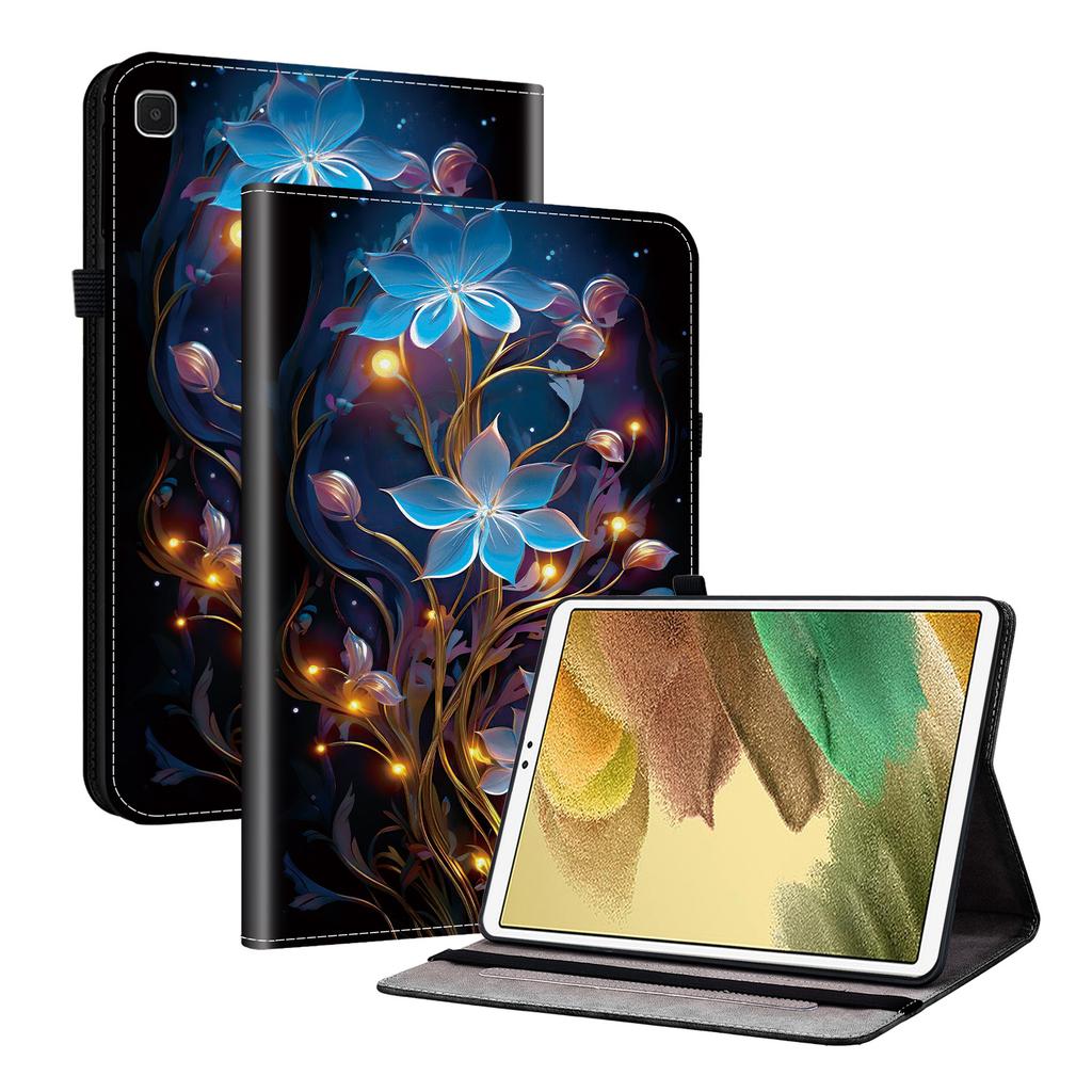 Чехол из искусственной кожи для планшета Samsung Galaxy Tab A7 Lite (8,7 дюйма)-11 стилей! Прочный, с 2 слотами для подставки, держателем для карандашей и слотами для карт, гибкая задняя крышка из ТПУ