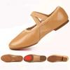 Genuine Leather Soft Ballet Shoes Women Real Leather Ballet Dance Shoes Girls Yoga Train Latin Jazz Waltz Ballroom Dance Shoes