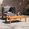 VidaXL Garden Lounge Set with Cushions 2 Pcs Solid Acacia Wood, Outdoor Sofa Set, Garden Lounge Set, 367632