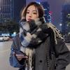 Korean-Style Plaid Cashmere-Inspired Scarf: Warm, Versatile Winter Shawl for Women
