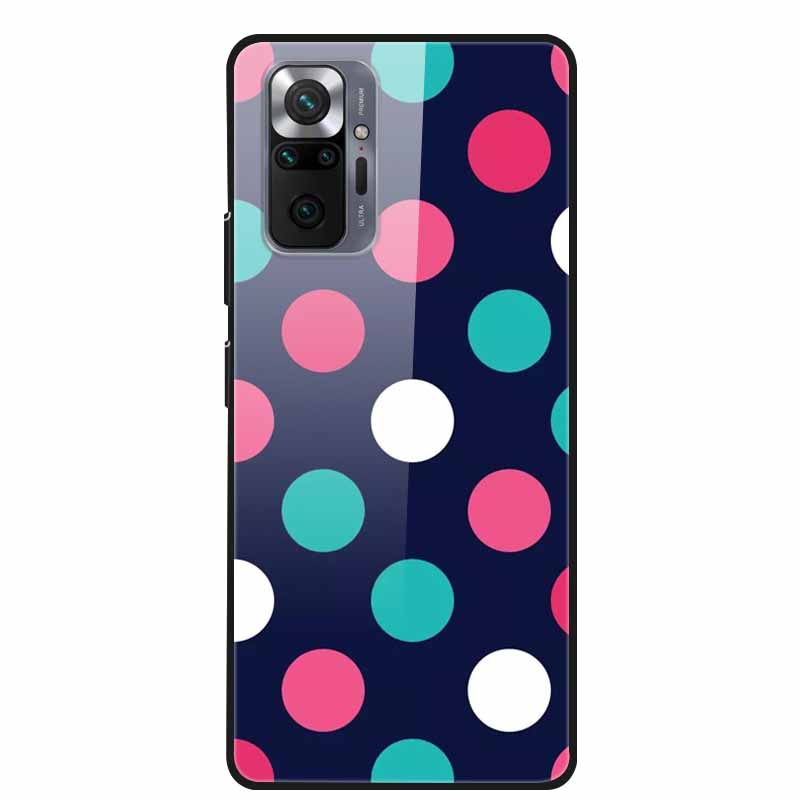 Цветная закаленная стеклянная крышка для чехла Xiaomi Redmi Note 10 Pro, жесткий противоударный Funda для чехлов Redmi Note10 / Note 10Pro, корпус