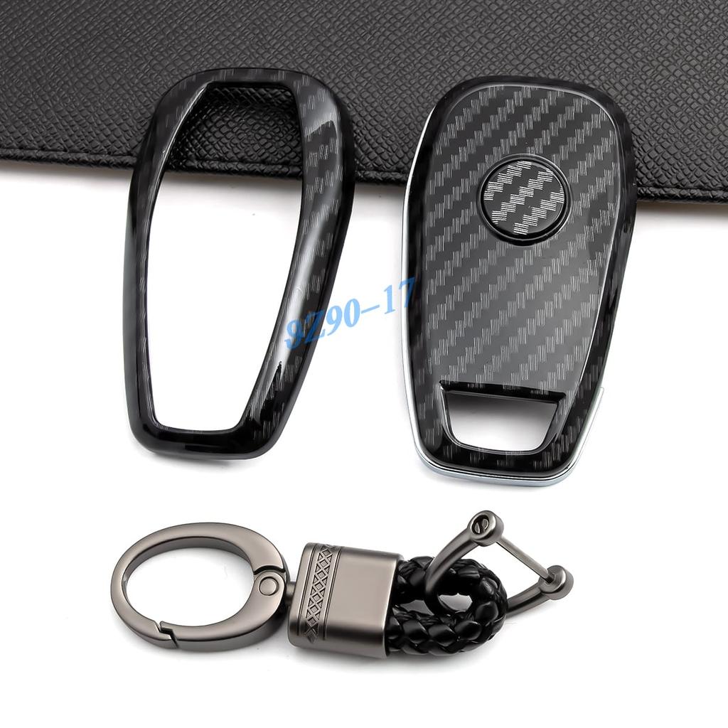 Abs Carbon Fiber Car Smart Key Cover Case Keychain For Chevrolet Chevy Cruze Trailblazer Spark Trax