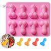 Non Stick Cake Mold Flexible Food Grade Unique Sexy Penis Ice Cube Mold Household Supplies