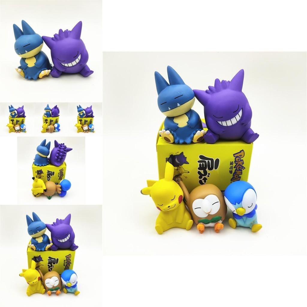 Adorable Pvc Pikachu And Snorlax Figurines Shoulder To Shoulder Anime Toy Set