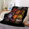 Fnaf Horror Flannel Blanket Throw Blanket Soft Warm Sofa Bed Camping Home Decor Unique Christmas Gift C9211952